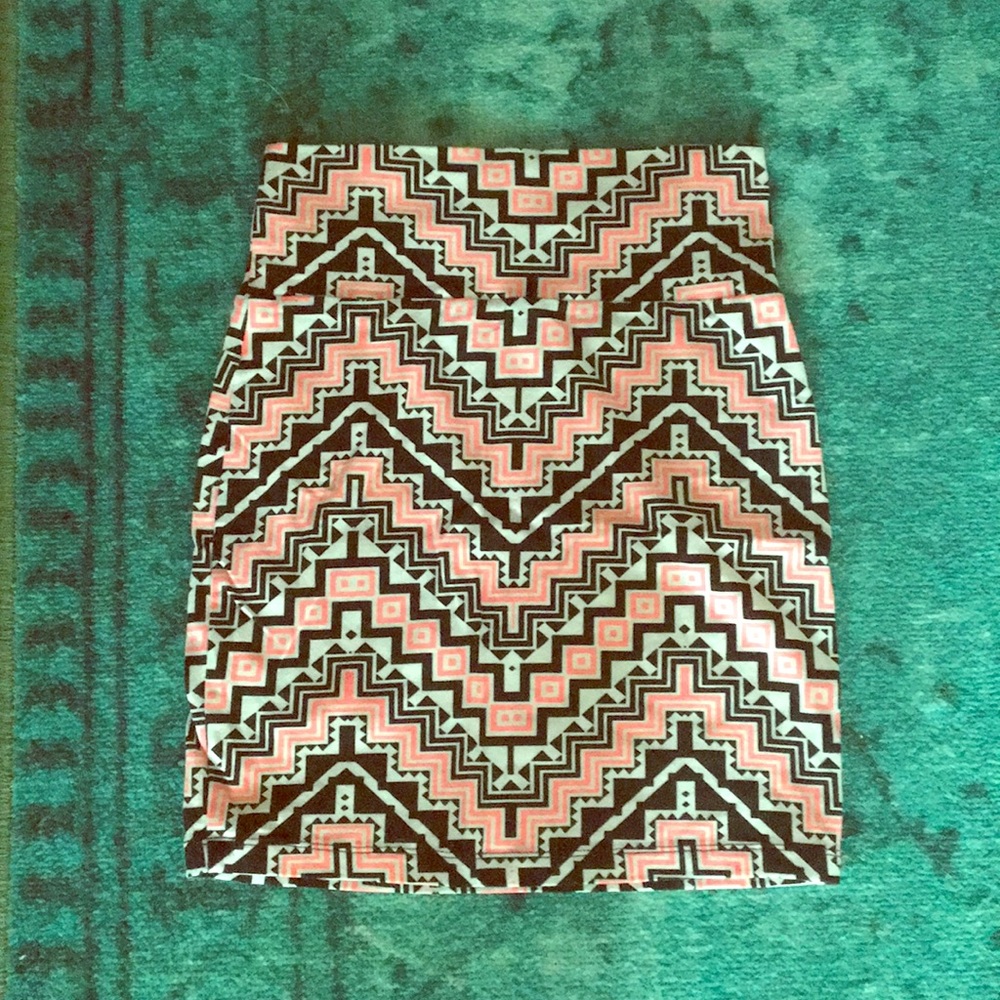 Geometric print Mini skirt